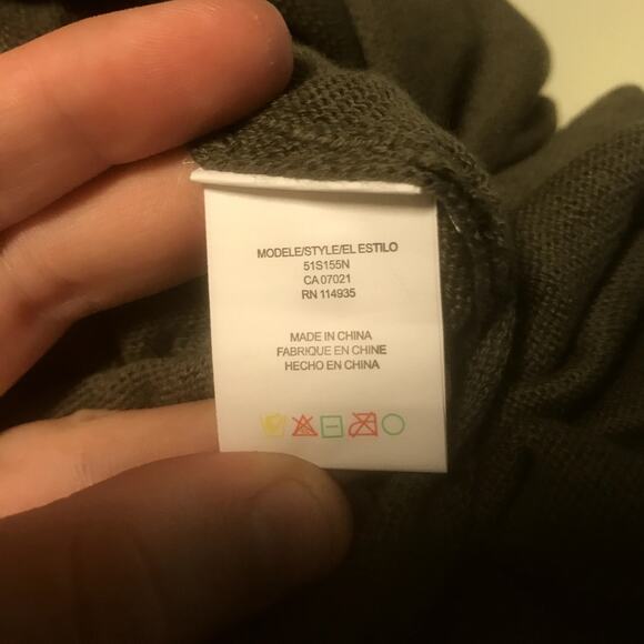 Cloth By Design NWT Oversized Knit Sweater Ribbon Green Stretch Small - Picture 3 of 5